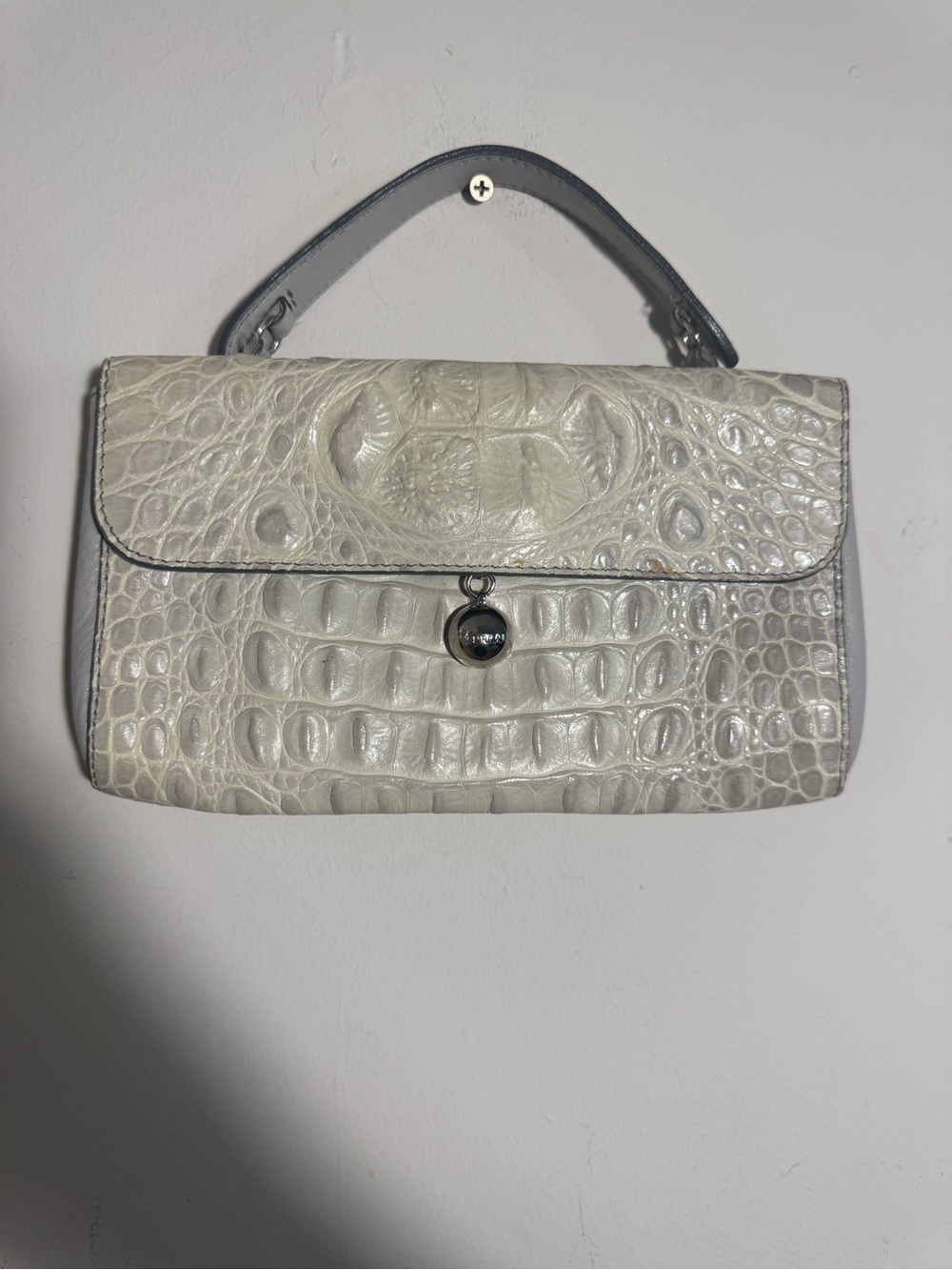 Vintage Furla Leather Crocodile-Embossed Women’s bag